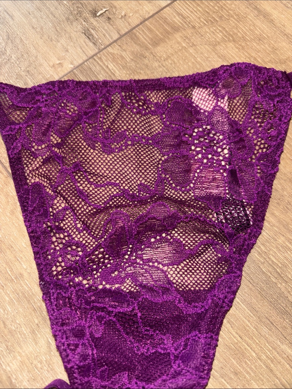 Victoria’s Secret Lace Shine Strap Thong Panty - Picture 2 of 4